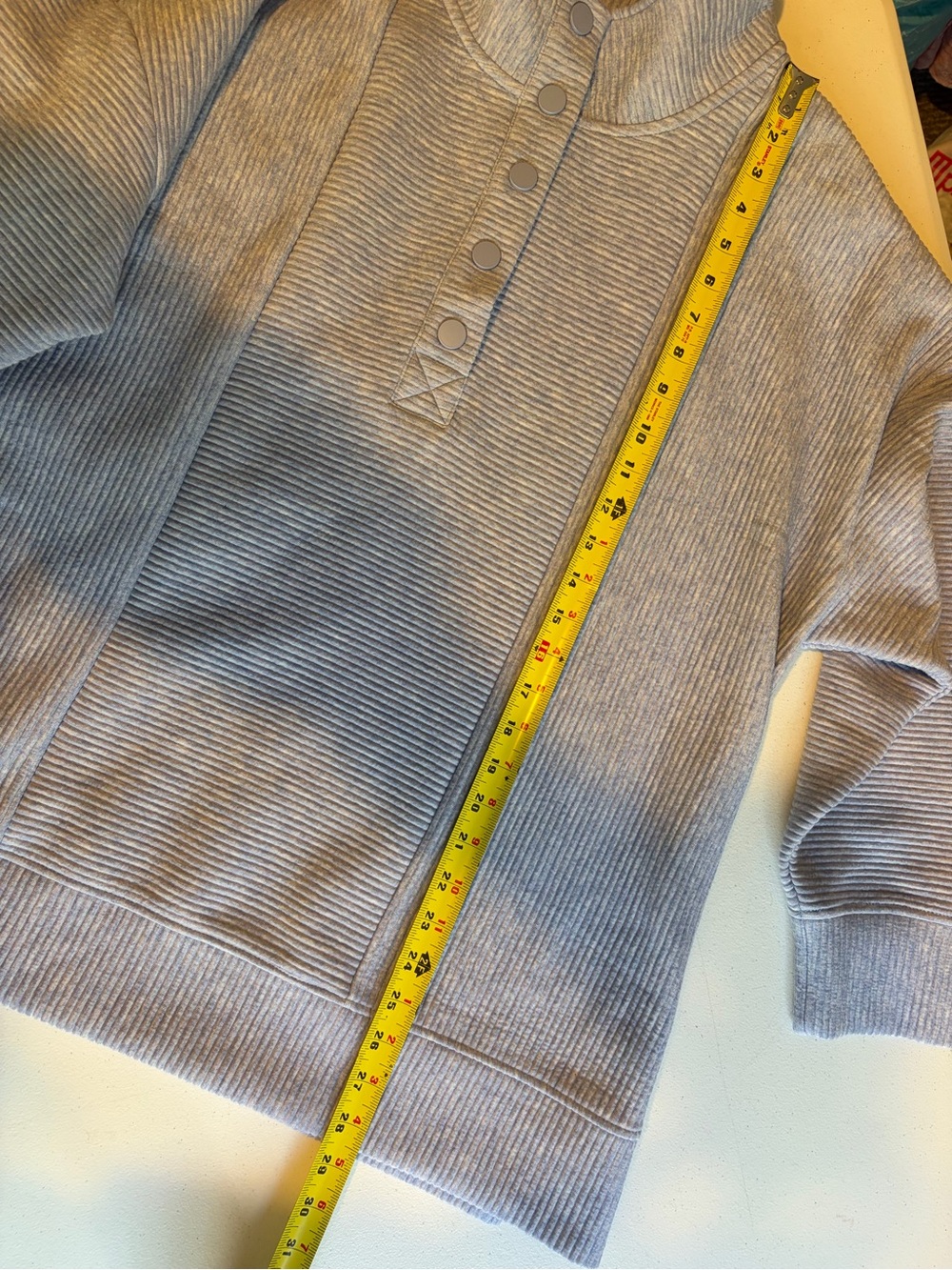 Active Zone Penningtons Womens 2X Blue Ribbed Funnel Neck Pullover Sweatshirt - Picture 9 of 10